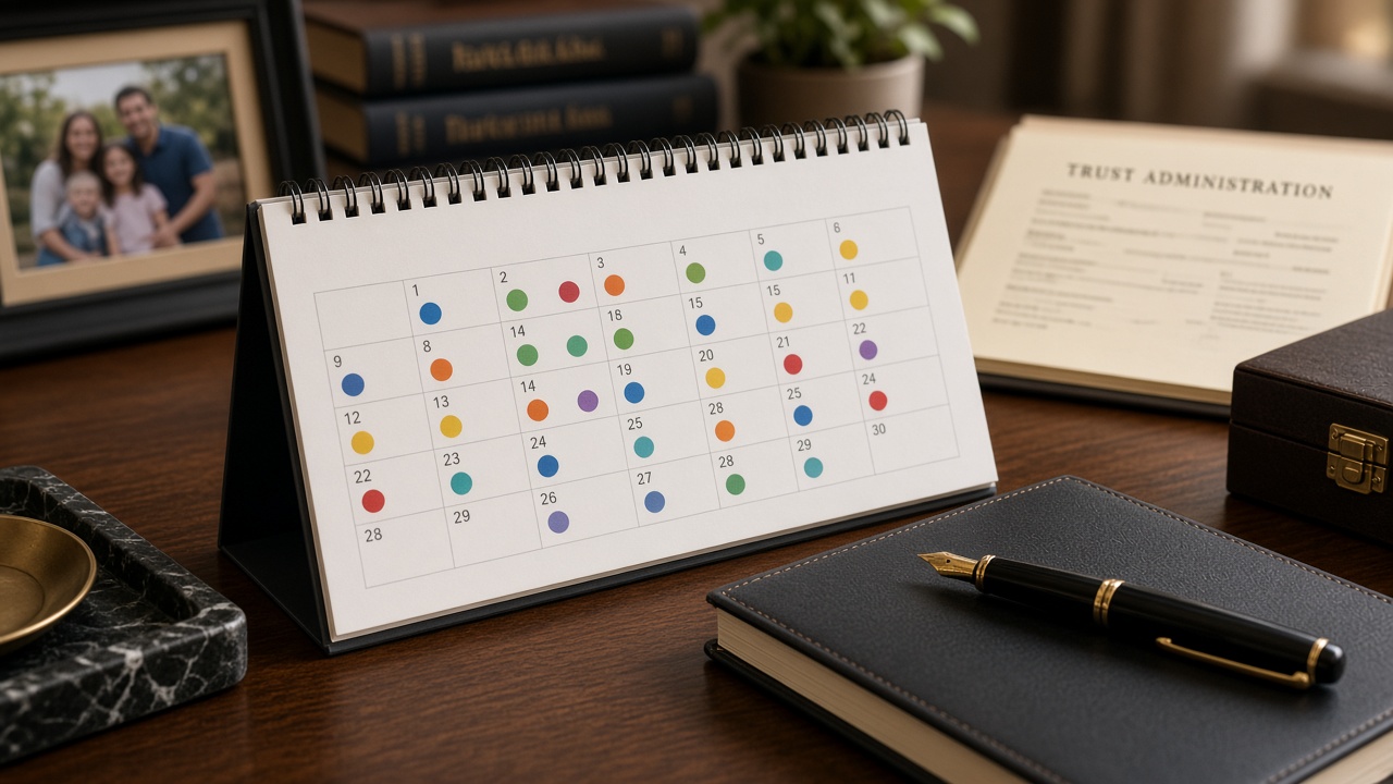Distribution calendar