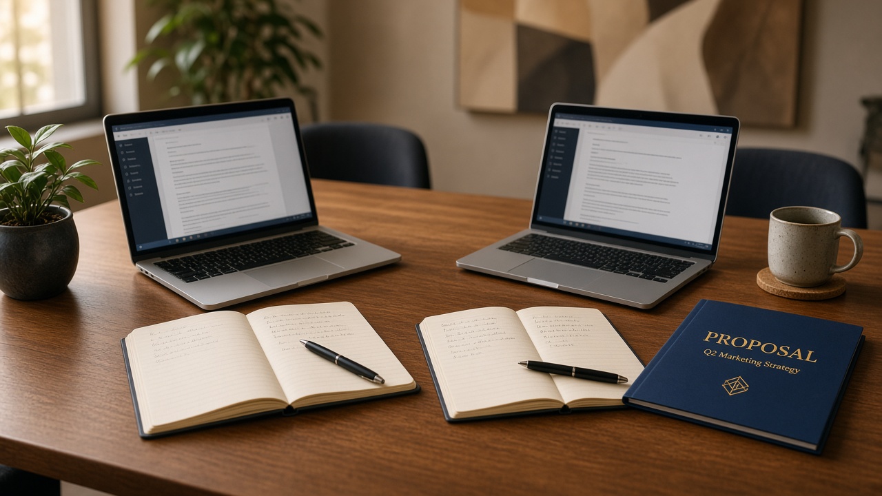 Request a written proposal — illustrative photograph